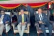 KZN Co-operative Governance and Traditional Affairs MEC Reverend Thulasizwe Buthelezi, IFP President Velenkosini Hlabisa and KZN Premier Thami Ntuli at Ntombela's funeral on Saturday.