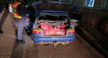 Meat in the boot. Photo: SAPS