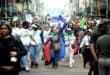 In Durban, the main march organised by the March and March movement started at King Dinuzulu Park and culminated in a gathering outside the SAPS Point police station. PHOTOS: Moeketsi Mamane