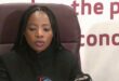 Public Protector Kholeka Gcaleka released an investigation report relating to the City of Cape Town Municipality’s lack of service delivery in KwaLanga N2 Gateway Flats and in Khayelitsha.. Photo: Video screengrab