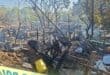 The remnants of an informal settlement near Durban’s Red Hill Cemetery which a blaze gutted. Photo: KZN Department of Human Settlements