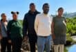Residents of Smero are struggling without water and access to their homes due to a burst water pipe that has not been repaired. Photo: Shorné Bennie