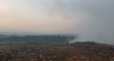 Fire at New England Road Landfill Site still smouldering