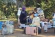 Zimbabwean nationals at Westmore Park in Havelock Road have appealed for urgent humanitarian assistance and police protection after municipal security instructed them to vacate the site within two hours on Wednesday. Photo: Moeketsi Mamane