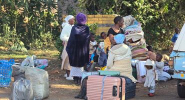 Zimbabwean nationals at Westmore Park in Havelock Road have appealed for urgent humanitarian assistance and police protection after municipal security instructed them to vacate the site within two hours on Wednesday. Photo: Moeketsi Mamane