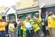 disgruntled Ward 24 members picketed outside the party's regional offices