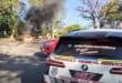 WATCH | Firefighters extinguish vehicle blaze outside PMB school
