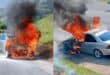 PICS | Mercedes goes up in flames on N2 — four escape unharmed