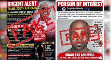 Police warn public against sharing fake Ekurhuleni suspect photos