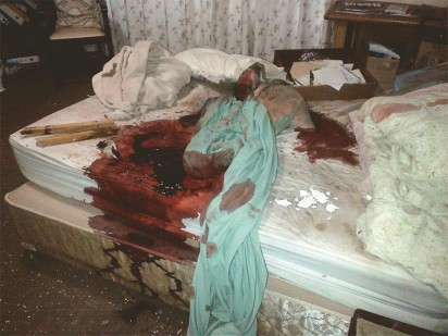 Die bed waarop Hannes hom amper doodgebloei het.