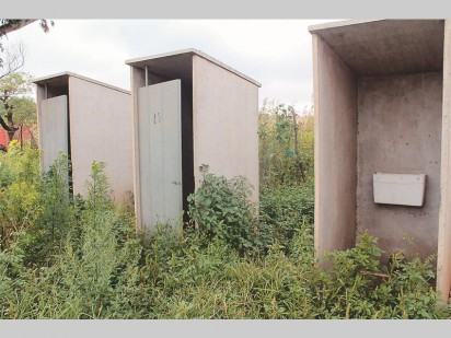 The state of the toilets in Soul City informal settlement.