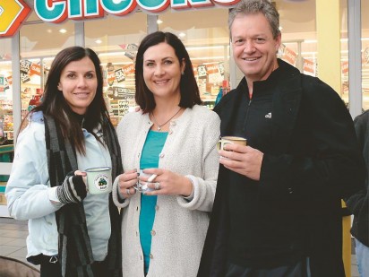 Dedicated parents Karen Stewart, Adel Hoeksma and André van Wyk have been waiting since 4.30am for tickets.