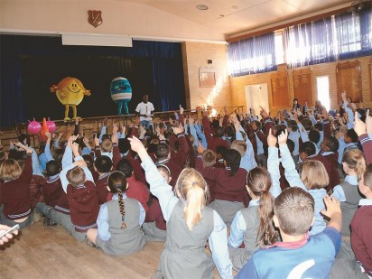 Grade 1 to 3 children all took part in the celebration and some even won spot prizes.