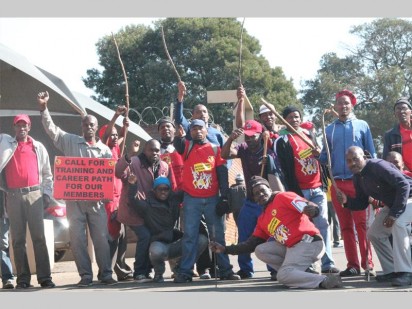 Numsa members held a peaceful march in Chamdor demanding among others a 12 per cent wage increase.
