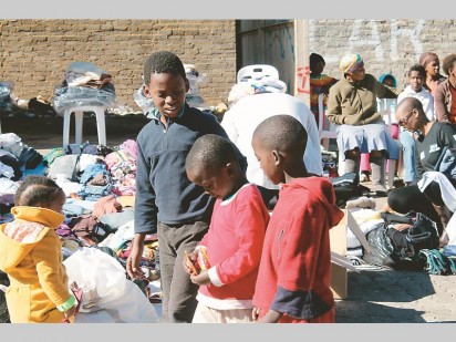 The children were excited about the new clothes.