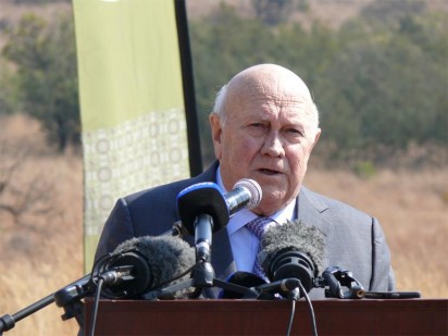 Wise and humble words from former president FW de Klerk.