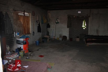The Old Boy Scouts building that is being used by alleged homeless drug addicts.