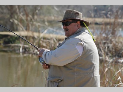 Janie Jacobs spending some quality time fishing.