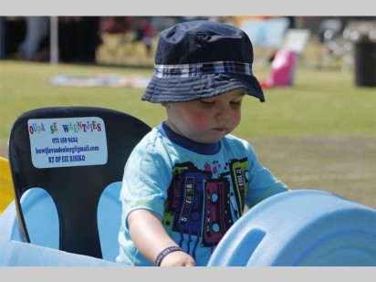 JP Hitge, 2, was ook heel opgewonde oor die dag se pret.