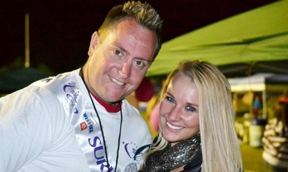 Kankeroorwinnaar Francois Pretorius and gaskunstenaar vir by die geleentheid Candy Benson.