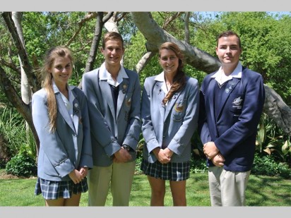 Head councillors for 2015 (from left to right): Mia Boddenberg (deputy head girl), Joshua Thiselton (head boy), Rachel Stevenson (head girl), and Tyler McKee (deputy head boy).