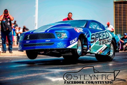 Gavin Wilkins in action on the tarmac.