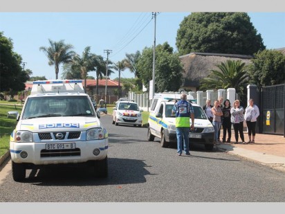 The police, CPF and security armed response vehicles were quickly on the scene.