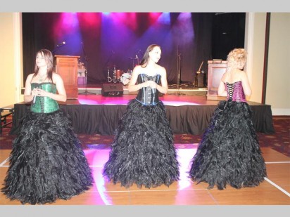 Eleganza Voices entertaining the crowd with their angelic voices.