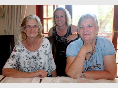 Lourene Swarts, Diane Mostert and Dorothy Marsden during the breakfast meeting of the Magaliesburg Business Forum.