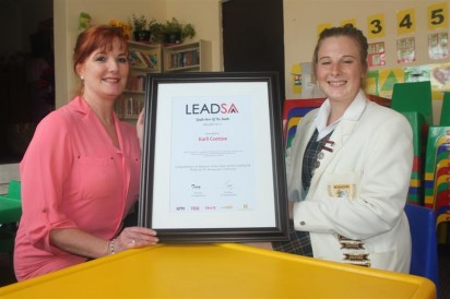 Belinda Espag, Maragon Spokesperson, and Lead SA Winner, Karli Coetzee.