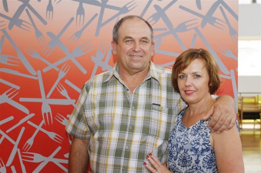 Cliff and Irene Sanders, owners of the site in Magaliesburg where the historic Battle of Nooitgedacht took place.