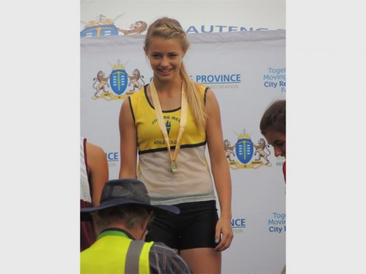 Michaela Wright took home a gold medal after competing at the Central Gauteng Athletics Championships earlier this year.