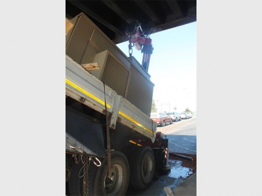 The mini substation on the Mogale City truck.