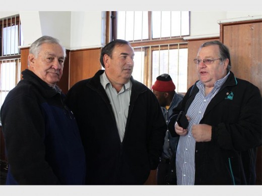 Democratic Alliance members form left are Jakkie Naudé, Alan Fuchs and Dennis Pretorius.