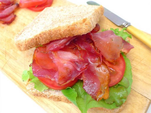 The delectable Classic Bacon, Lettuce and Tomato sandwich.