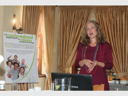 Haneke Jonas, an occupational therapist gives guests insight to living a purposeful life.