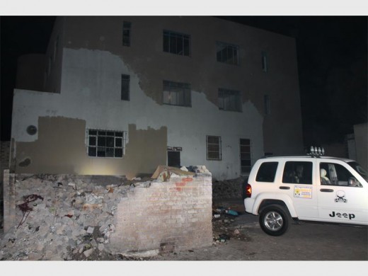 What is left of the once beautiful Luipaardsvlei Hotel.