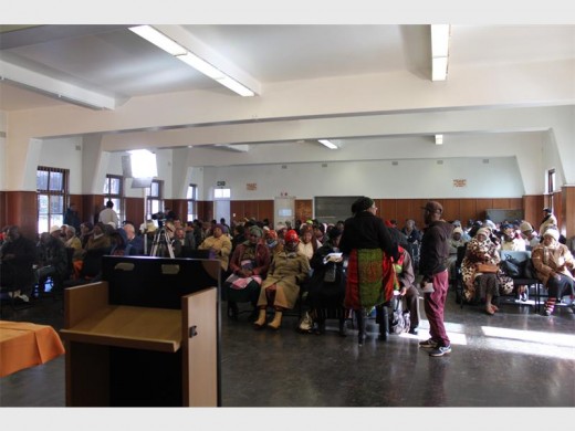 Town Hall was filled to the brim with Mogale City community members. Residents all filled out a form with their opinion on the metro merging.