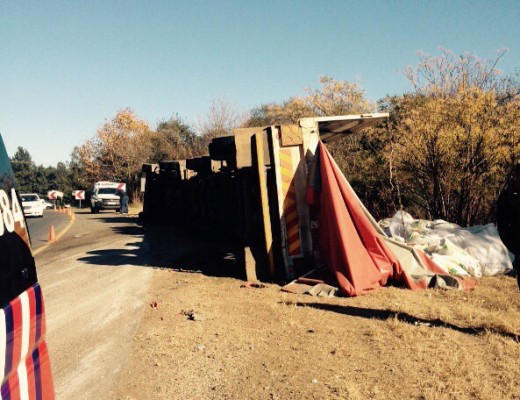 Another truck accident on the infamous road of death; the R24.