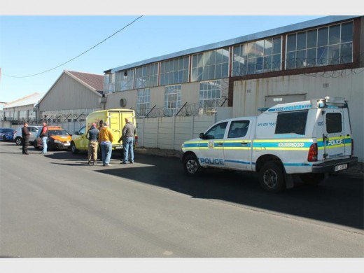 The Courier IT van recovered in Factoria after a hijacking incident at the Anthos Center in Monument.