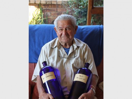 Wullf Gordon was the owner of Lewisham Pharmacy and he still has some of the bottles that he used at the pharmacy.
