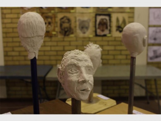 Chenè Strauss created this air-dry clay sculpture, no bigger than your hand with incredible detail.