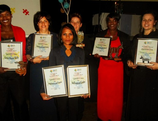 Winners Rainbow Drift, Tjokkertjies vir Jesus, Orient Hills and Sechaba Video Centre.