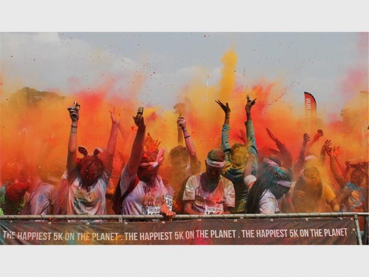 Glenys Dempers se Colour Run.