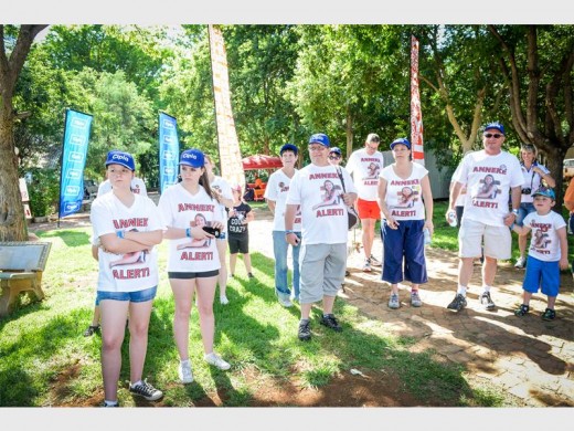 Anneke Mostert’s family participating in the Hope Hike.