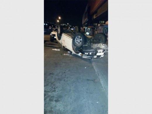 The driver walked away from this accident with just a scratch.