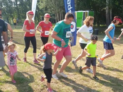 Even the little ones volunteered to run on the day.