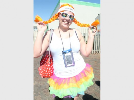 Christene van Brakel whose mother founded The Cradle of Hope also took part in the fun run.