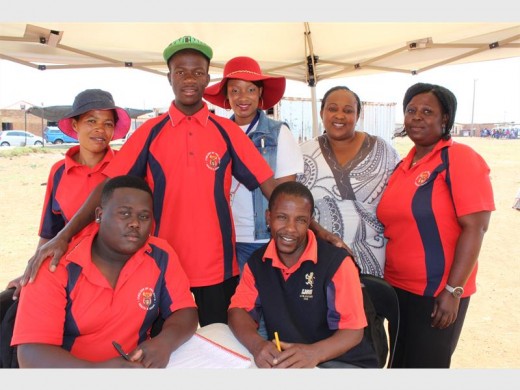 Volunteers from Itireleng Development Project, from the back left: Zukiswa Magazi, Lehlohonolo Khasane, Lungile Sithole, Dikeledi Mhati and Bukeka Rasilingwa. In front: Mpho Magadle and Benjamin Kula.