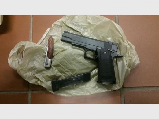 Sector 7 CPF members found these items at different locations.